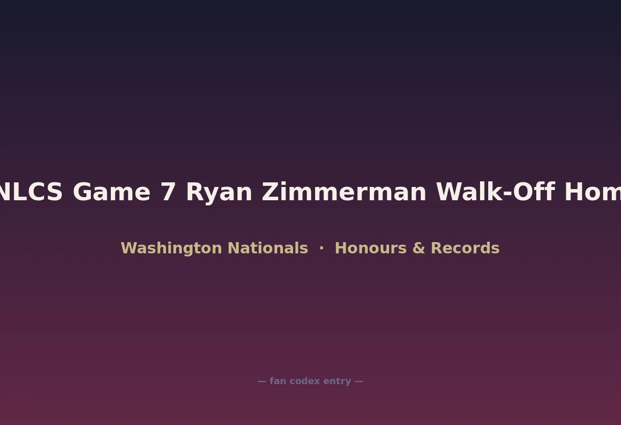2014 NLCS Game 7 Ryan Zimmerman Walk-Off Home Run