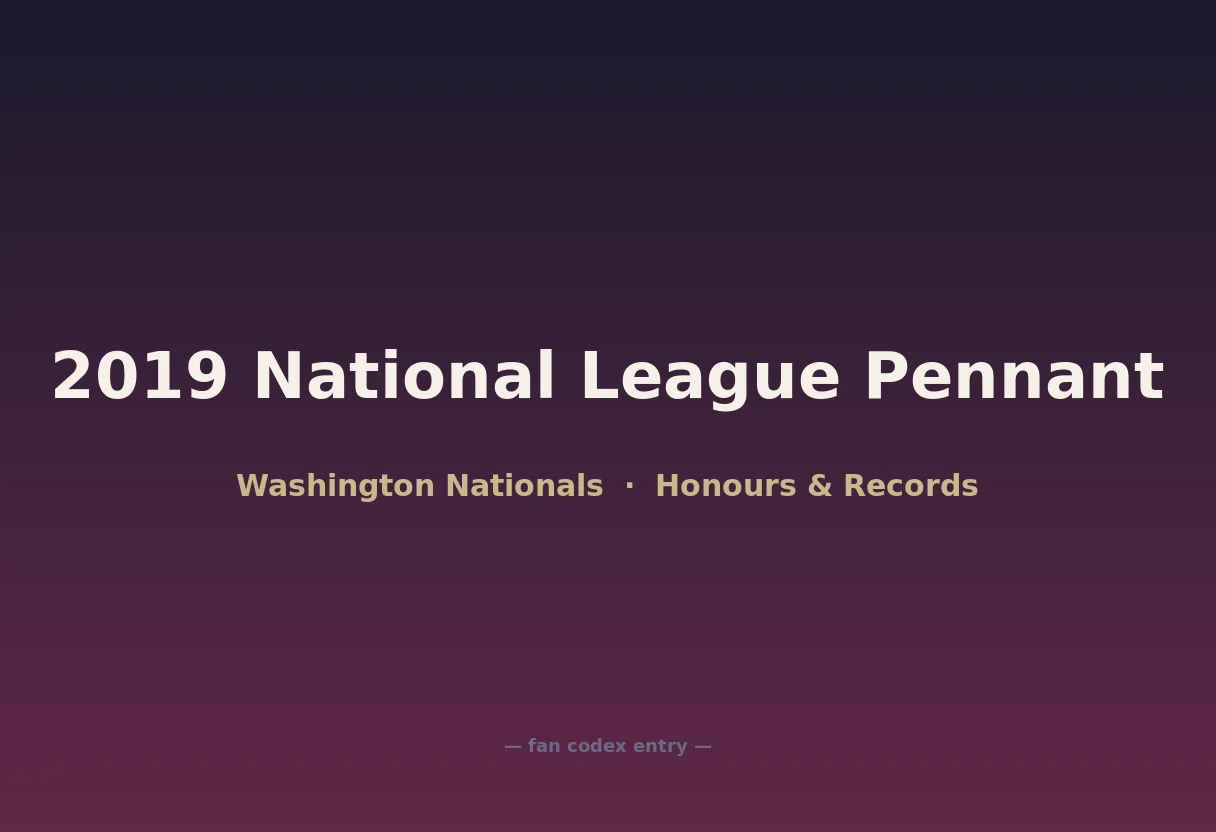 2019 National League Pennant